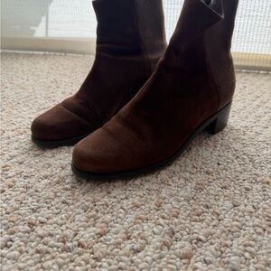 Stuart Weitzman 5050 Ankle Boots Brown Suede – Well Loved